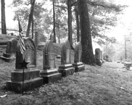 Graves in Sleepy Hollow Cemetery, Concord, MA