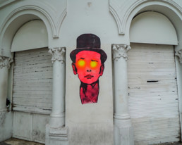 Grafitti Face of Montmartre, 18ème Arr. Paris