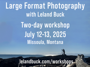 2025 Large Format Photography Workshop graphic
