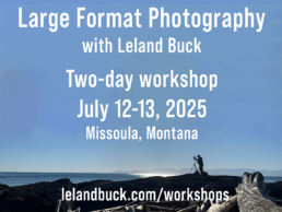 2025 Large Format Photography Workshop graphic